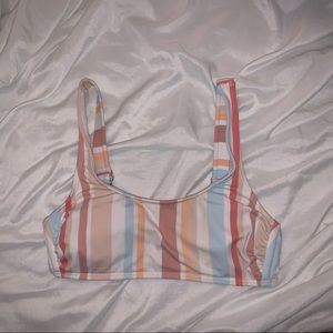 Multi colored bikini top